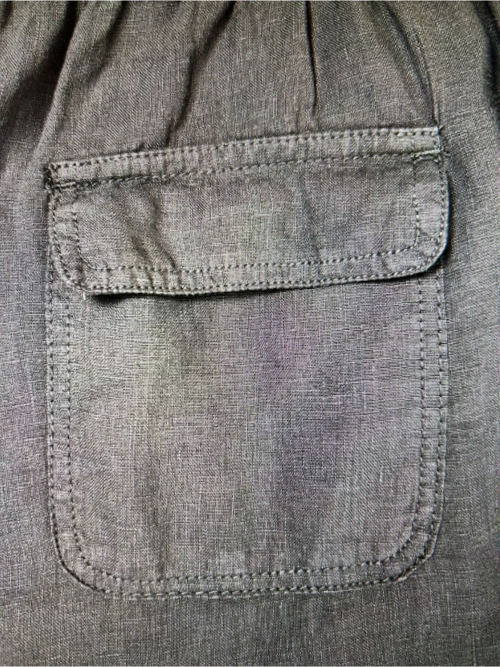 Nicole Miller Wmen’s Gray linen coastal cropped pants. Size XL. NwtgS.